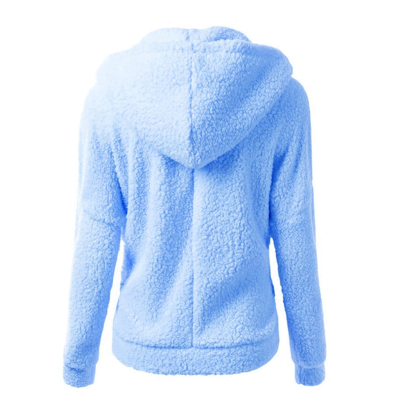 Women Hooded Sweater Coat