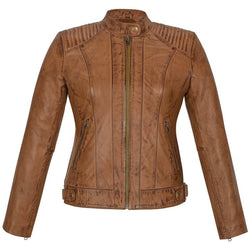 Real Leather Female Jacket