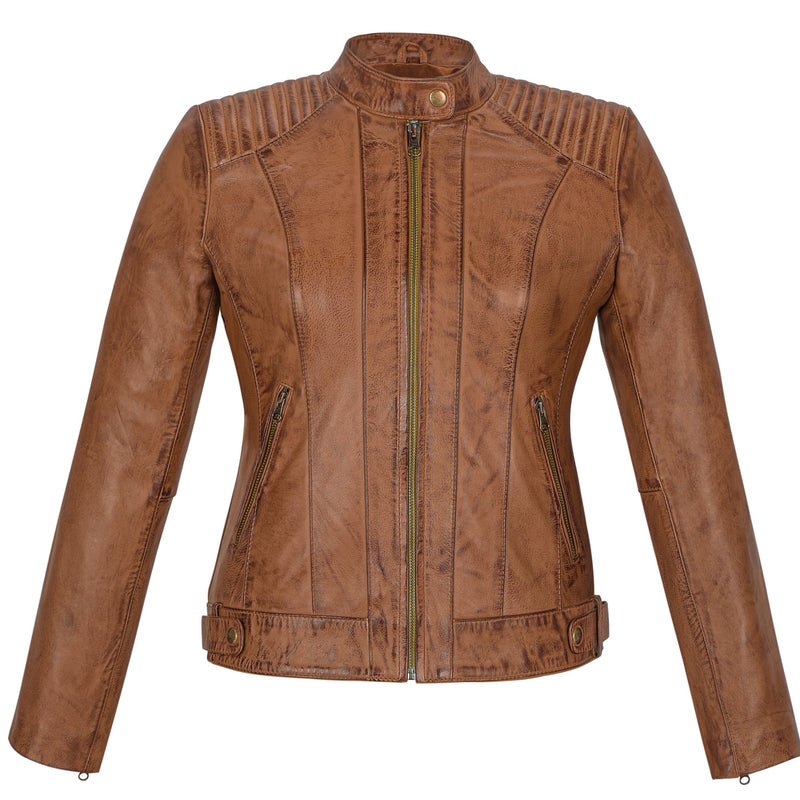 Real Leather Female Jacket