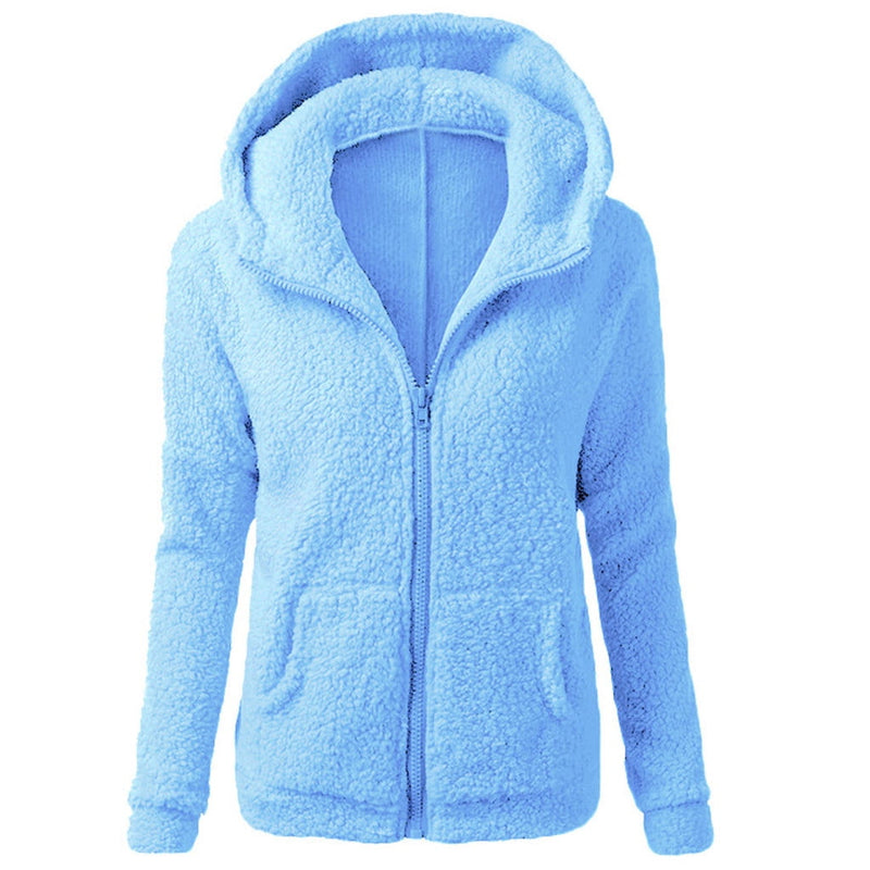 Women Hooded Sweater Coat